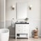 James Martin Vanities Breckenridge 30in Single Vanity, Bright White w/ 3 CM Charcoal Soapstone Top 330-V30-BW-3CSP - alternate 6